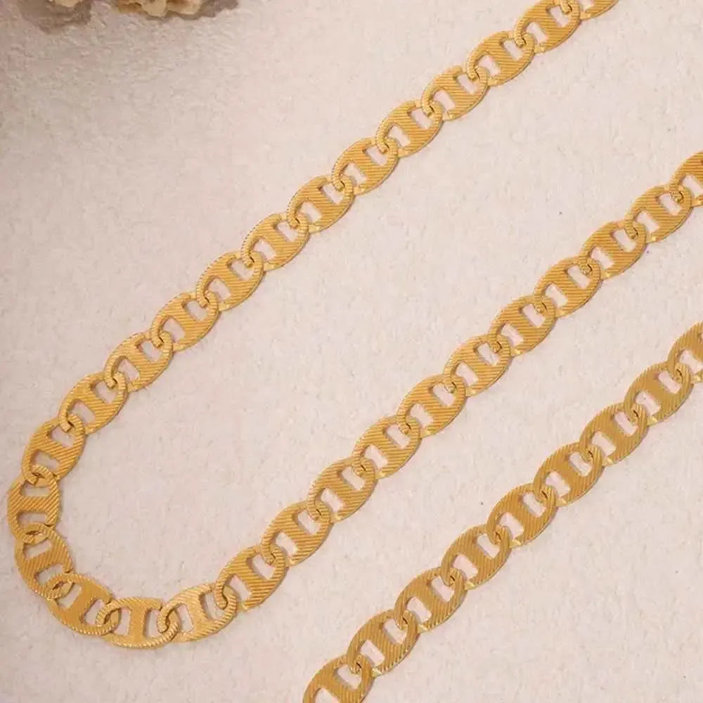 18K Gold Stainless Steel Chain Necklace