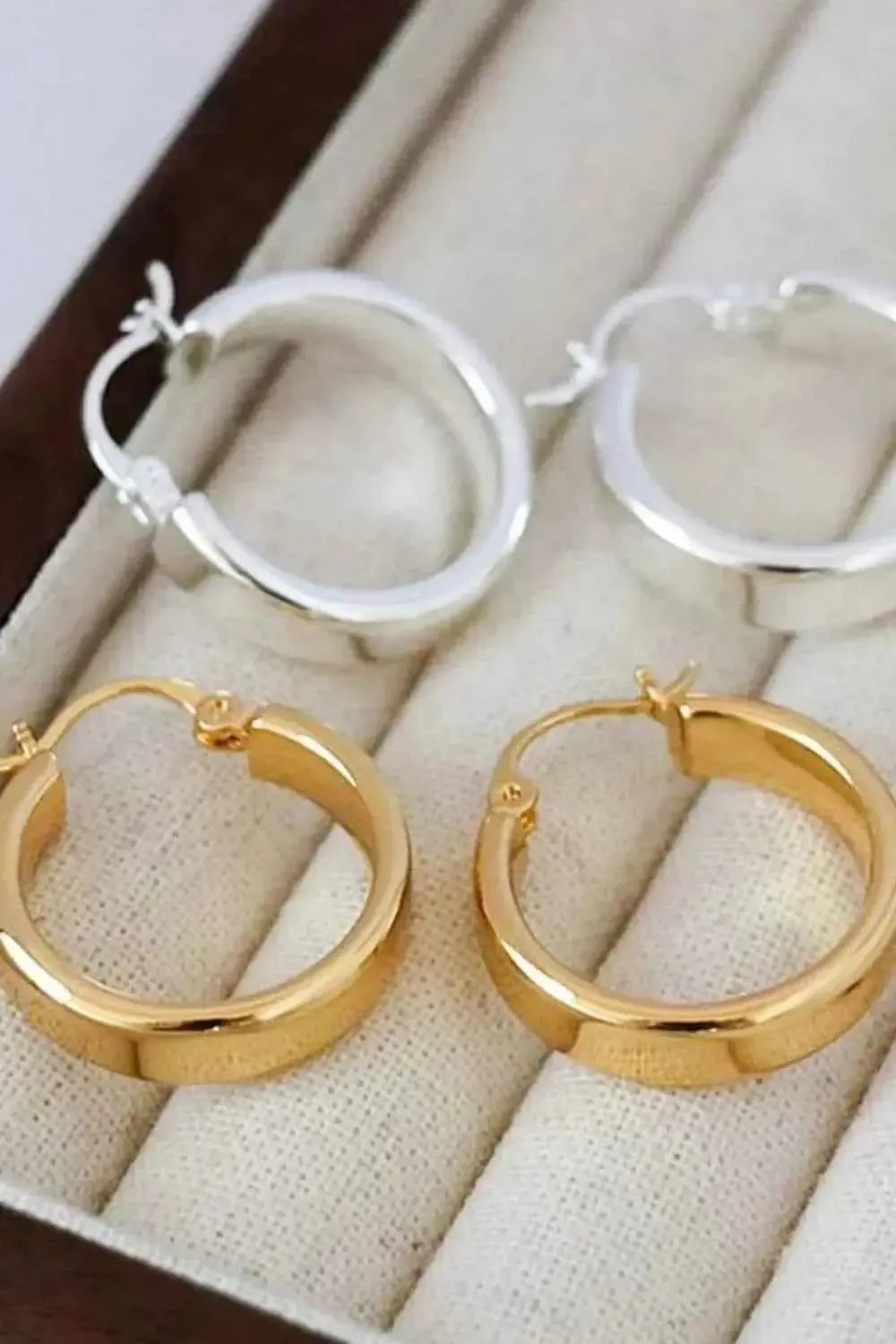 Dainty Gold-Plated Huggie Hoops