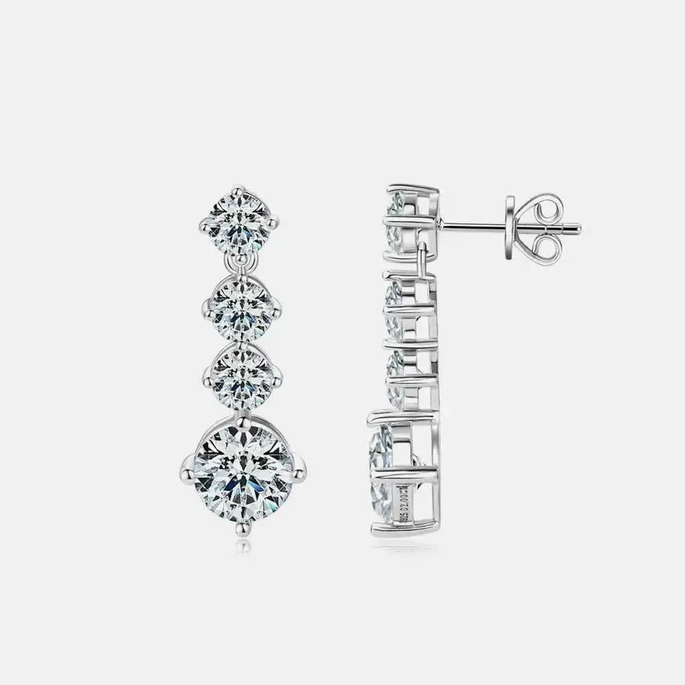 Elegant 925 Moissanite Stud Earrings