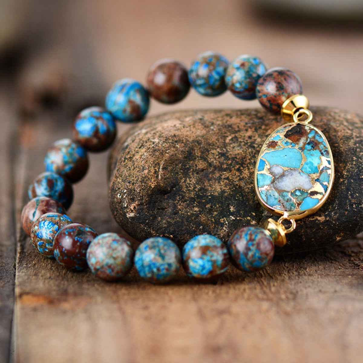 Artisan Stone Beaded Bracelet