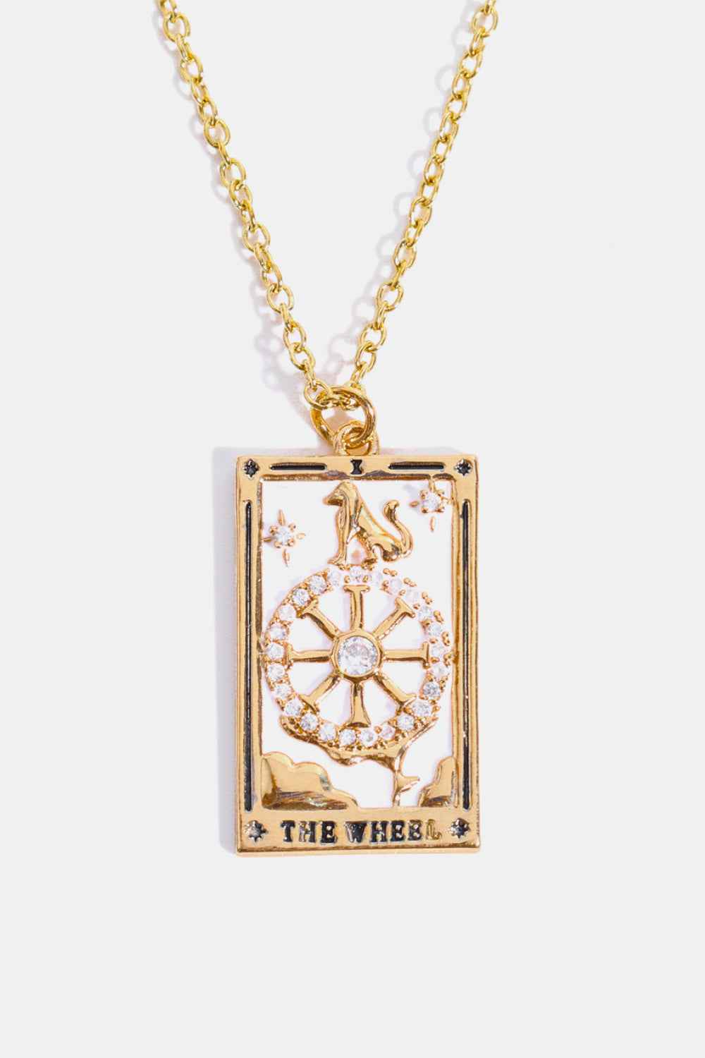 Tarot Card Pendant Stainless Necklace