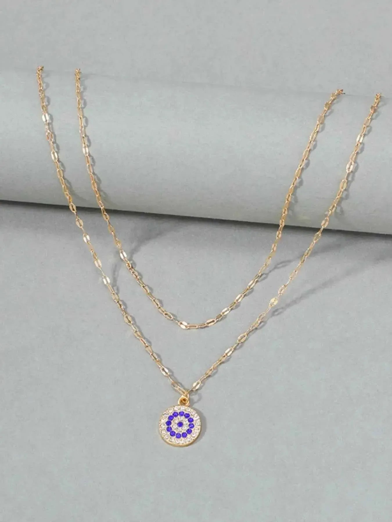 Zircon Luxe – 18K Gold-Plated Layered Necklace