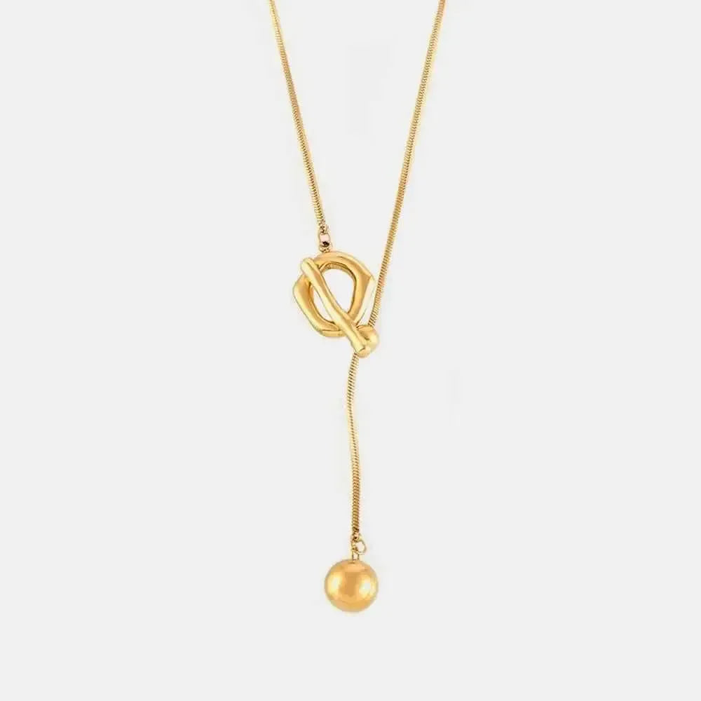 Chic Stainless Steel Bead Chain Necklace