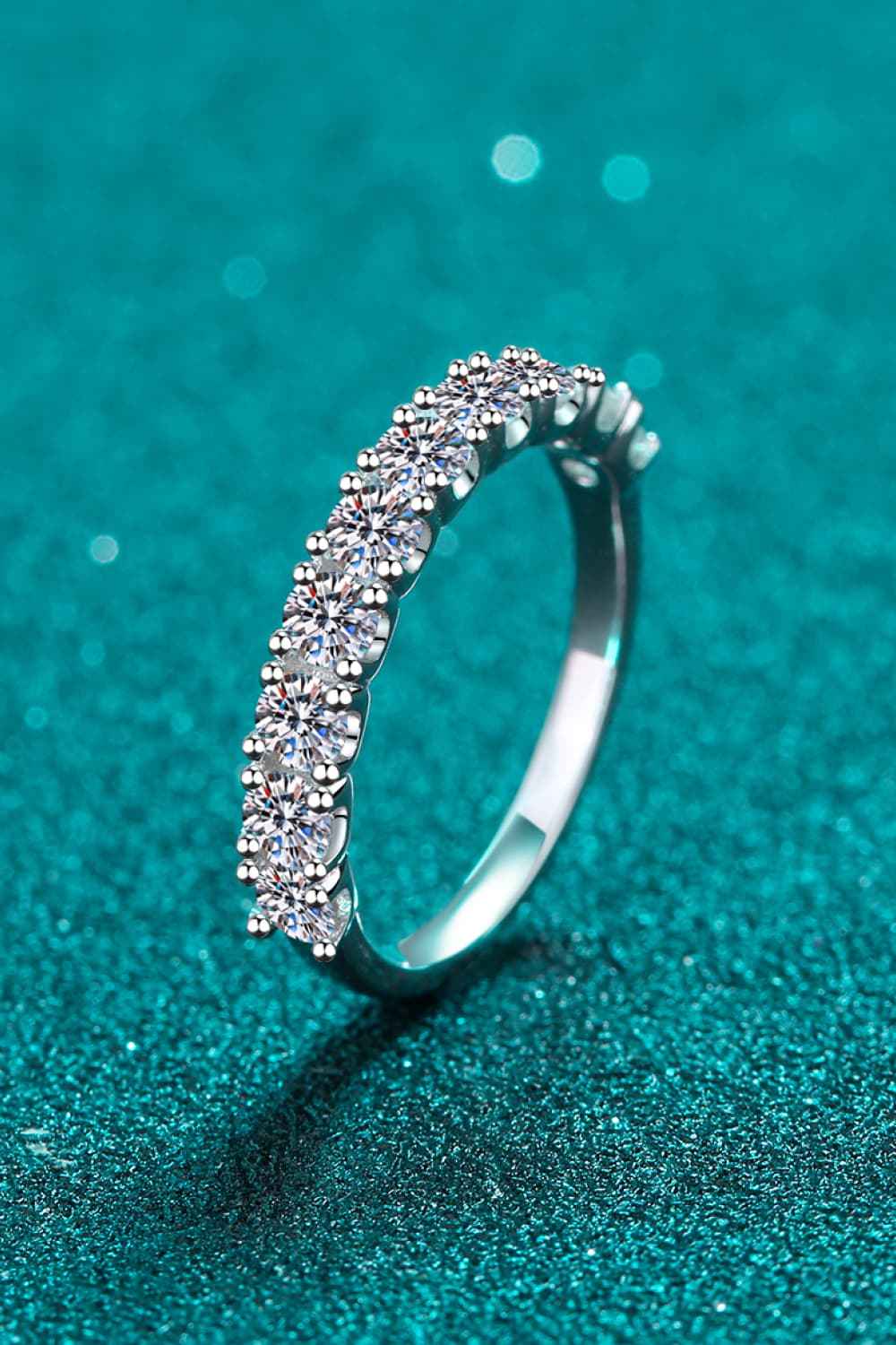 Dainty Moissanite Wedding Band