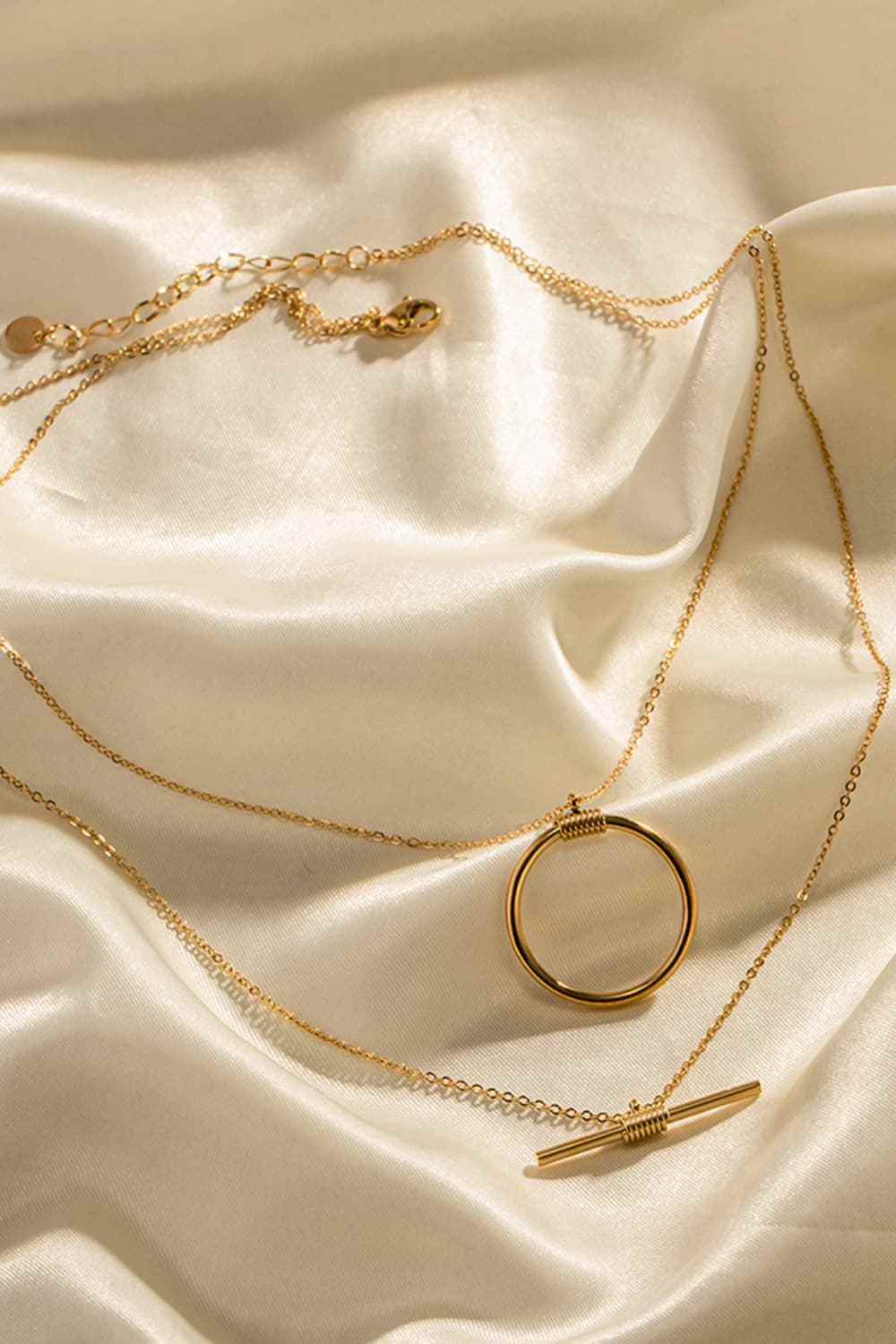 Sleek 18K Gold Double‑Layer Chain