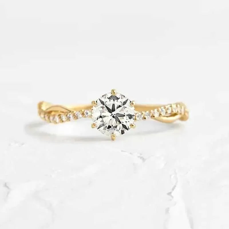 Zircon Silver Ring – Dainty & Elegant
