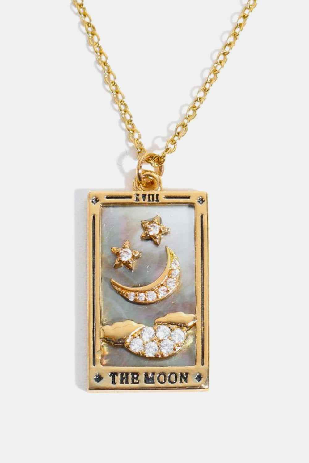 Tarot Card Pendant Stainless Necklace