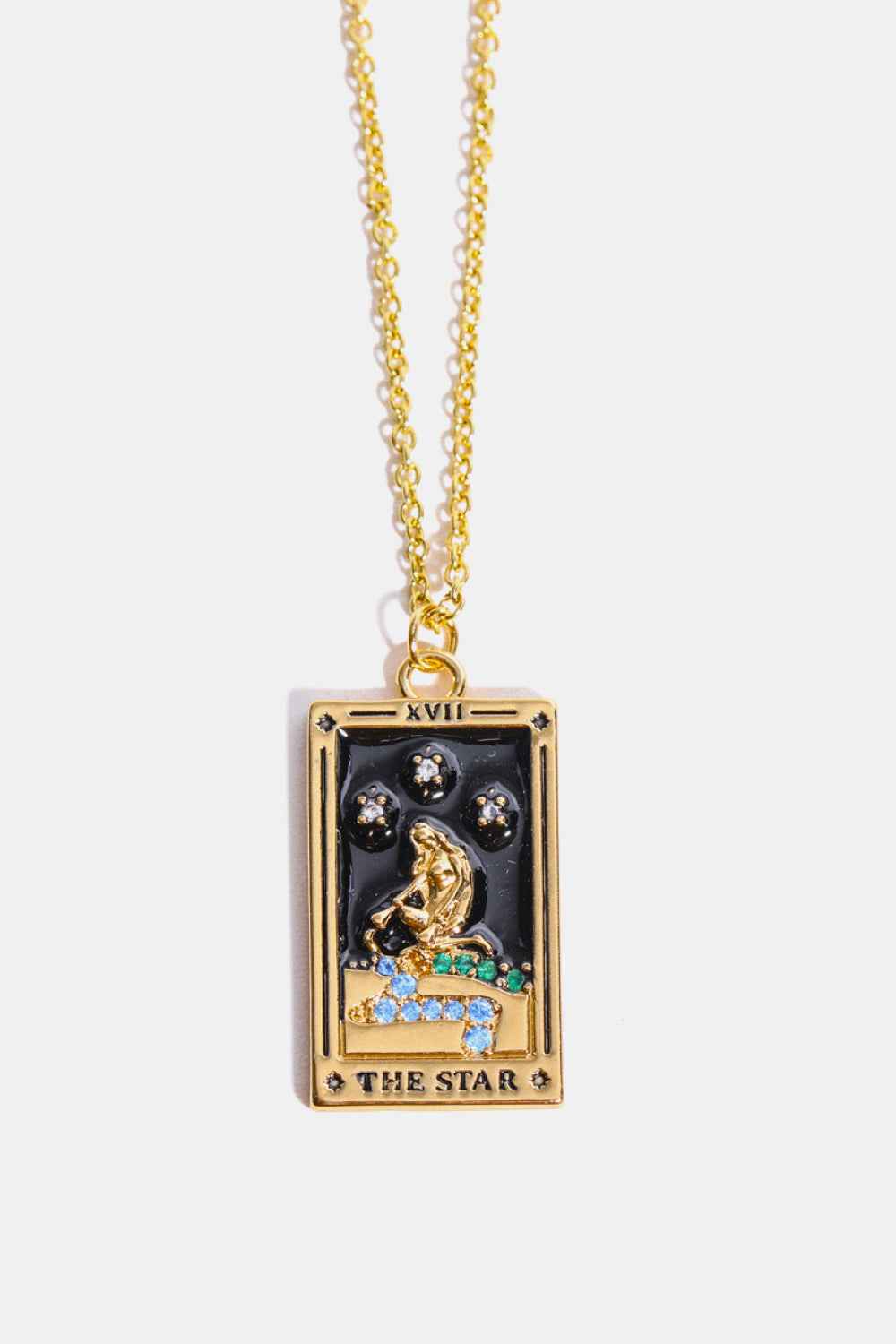 Tarot Card Pendant Stainless Necklace