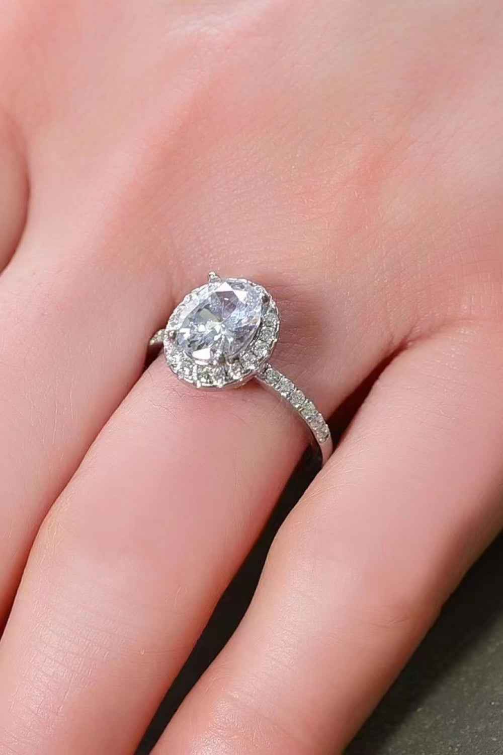 Elegant Platinum Plated Statement Ring