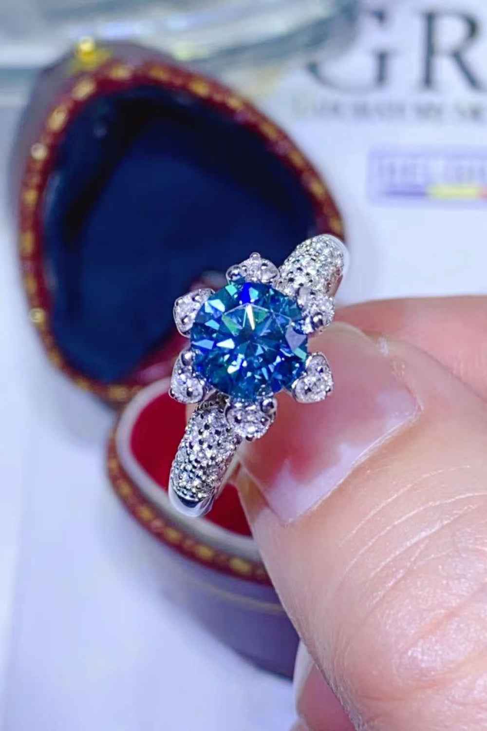 Luxury Sterling Silver Promise Ring
