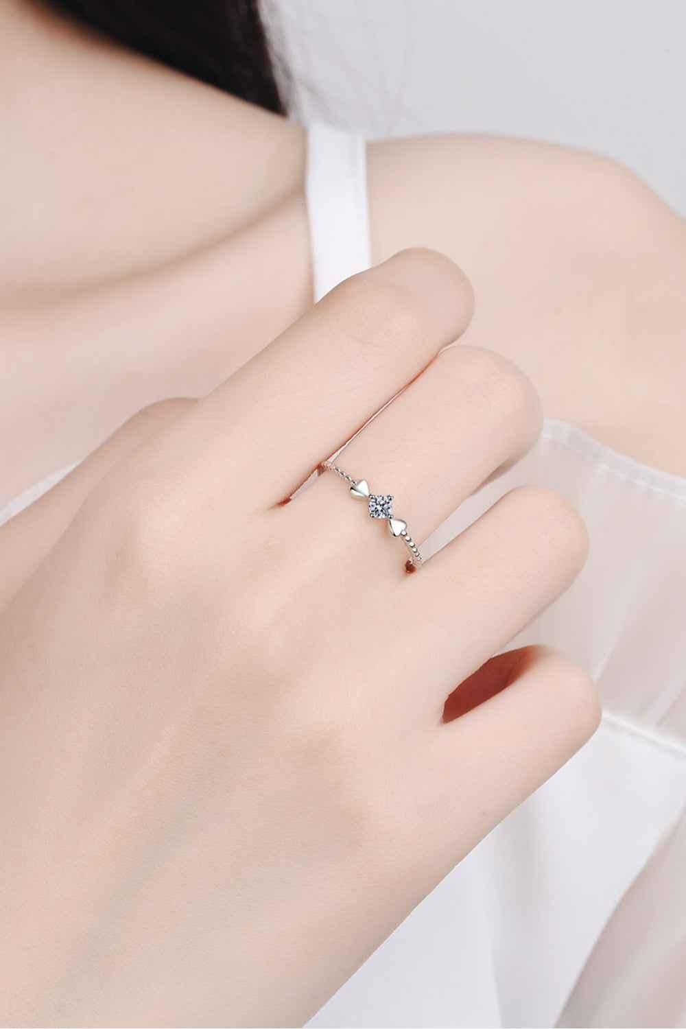 Adored Moissanite Love Ring Women