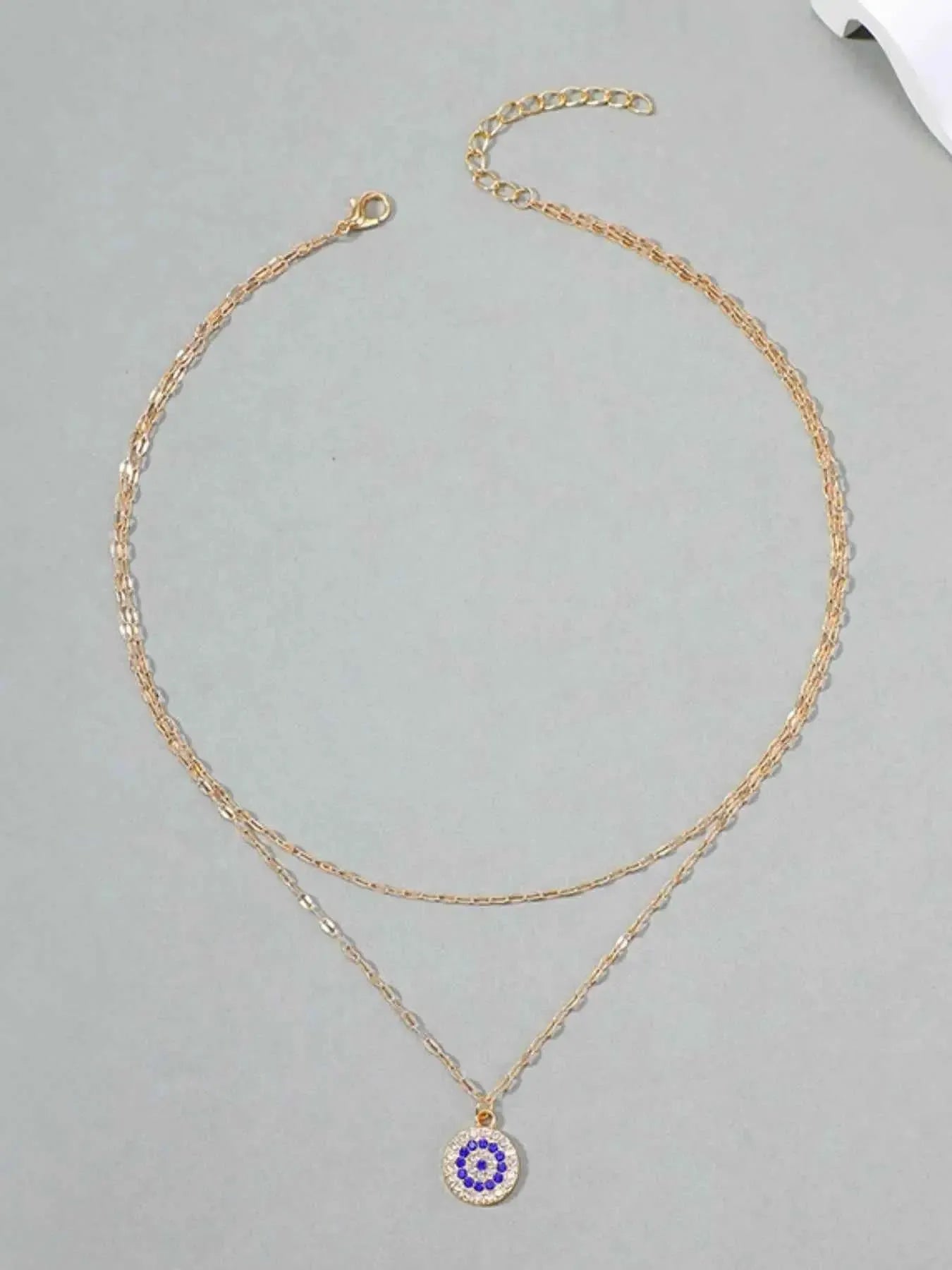 Zircon Luxe – 18K Gold-Plated Layered Necklace