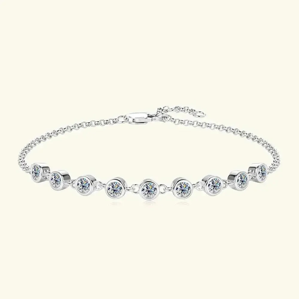 Sterling Silver Moissanite Bracelet