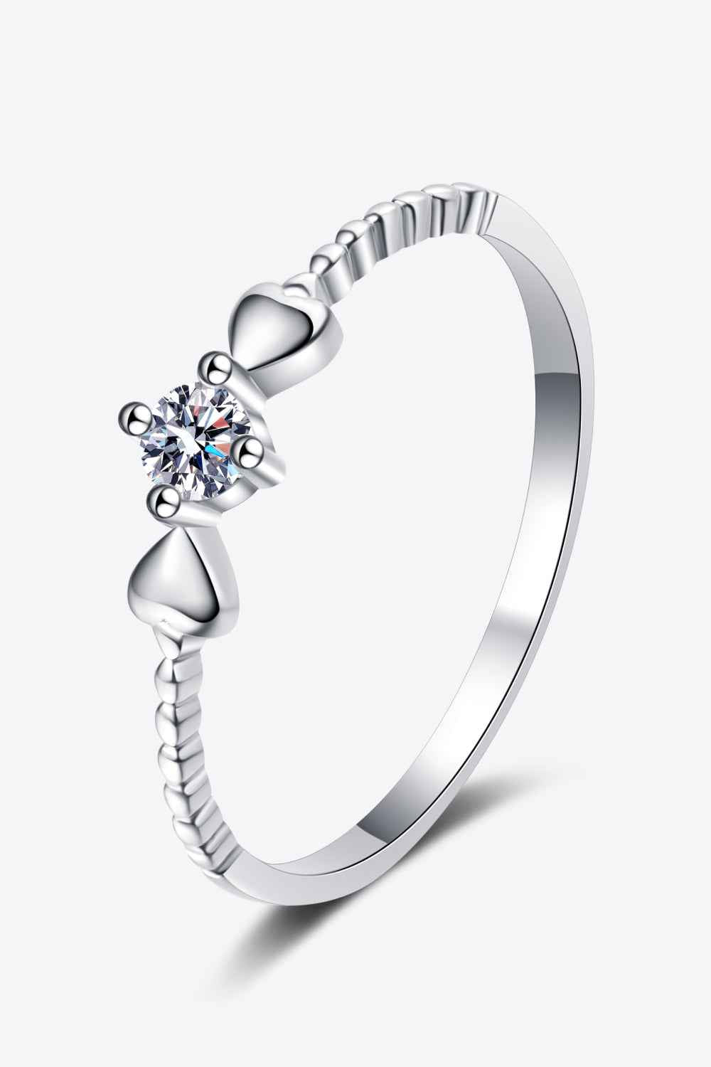 Adored Moissanite Love Ring Women
