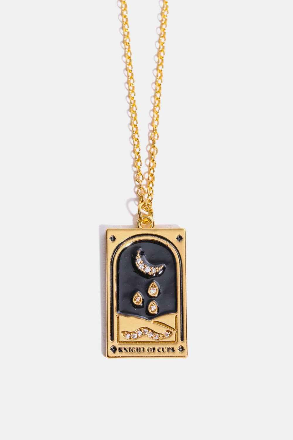 Tarot Card Pendant Stainless Necklace