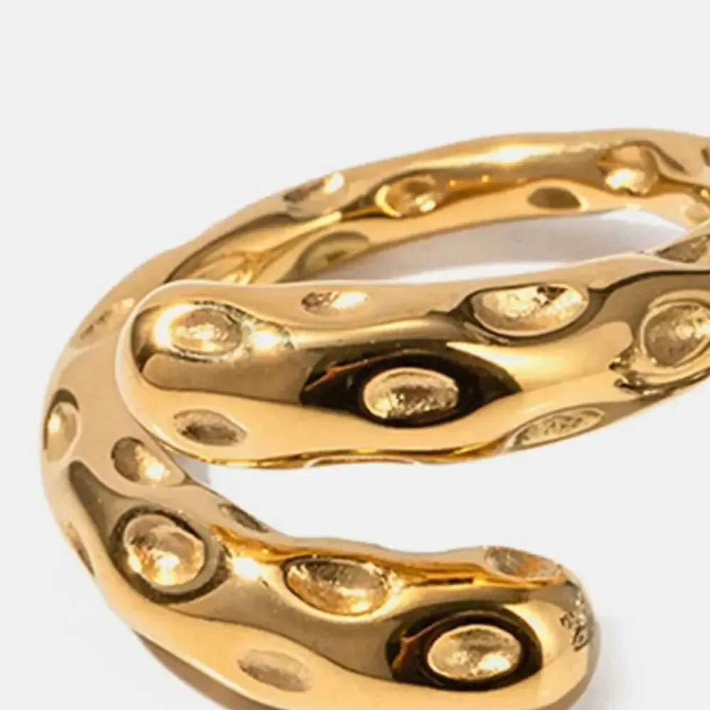 Modern Bypass Ring – Durable Gold Shine