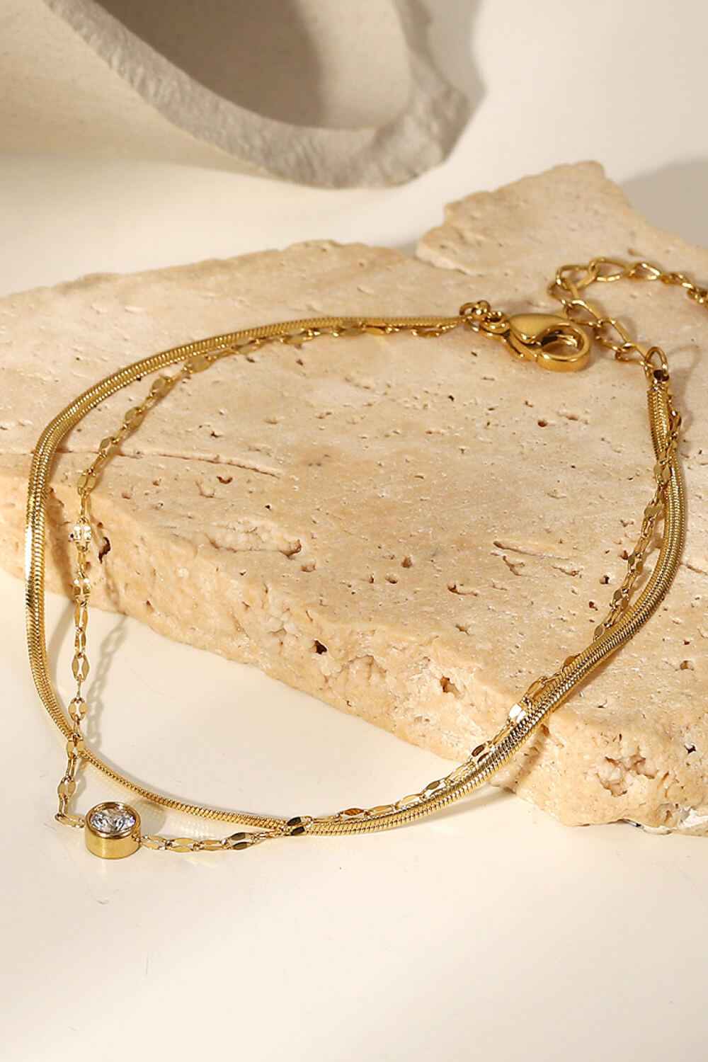Glimmering Tiered Rhinestone Wristband