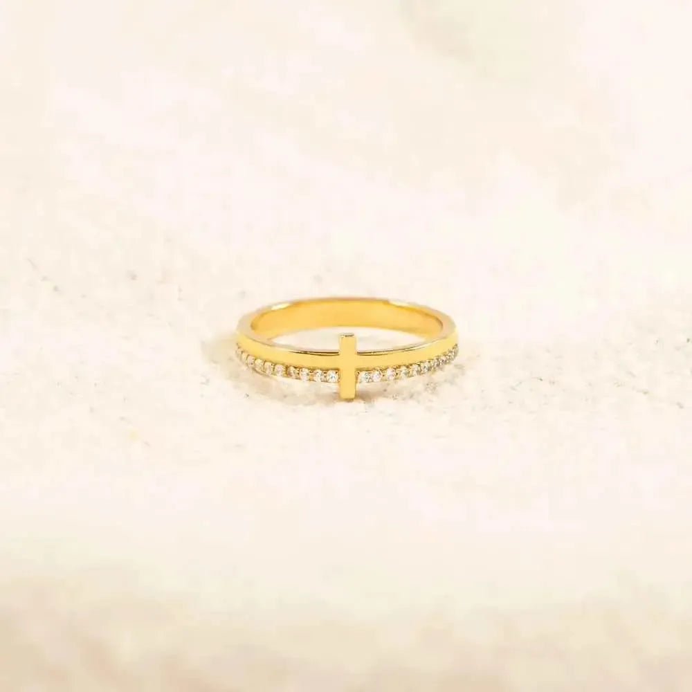 Faith Cross Ring – 925 Silver Jewelry