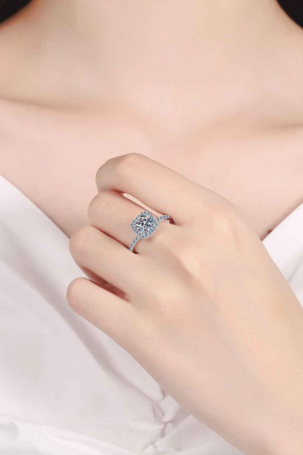 Engagement-Ready Square Ring