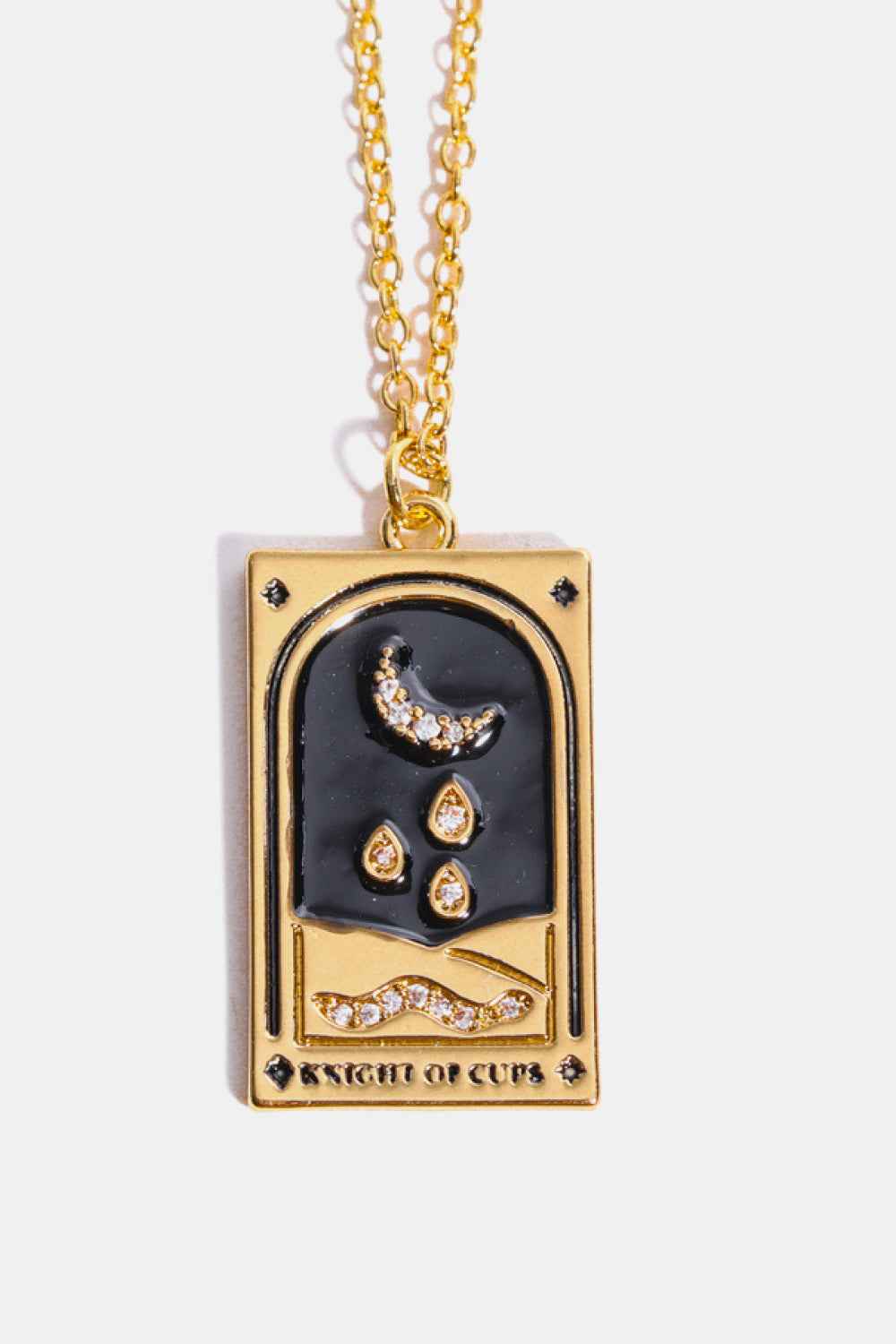 Tarot Card Pendant Stainless Necklace
