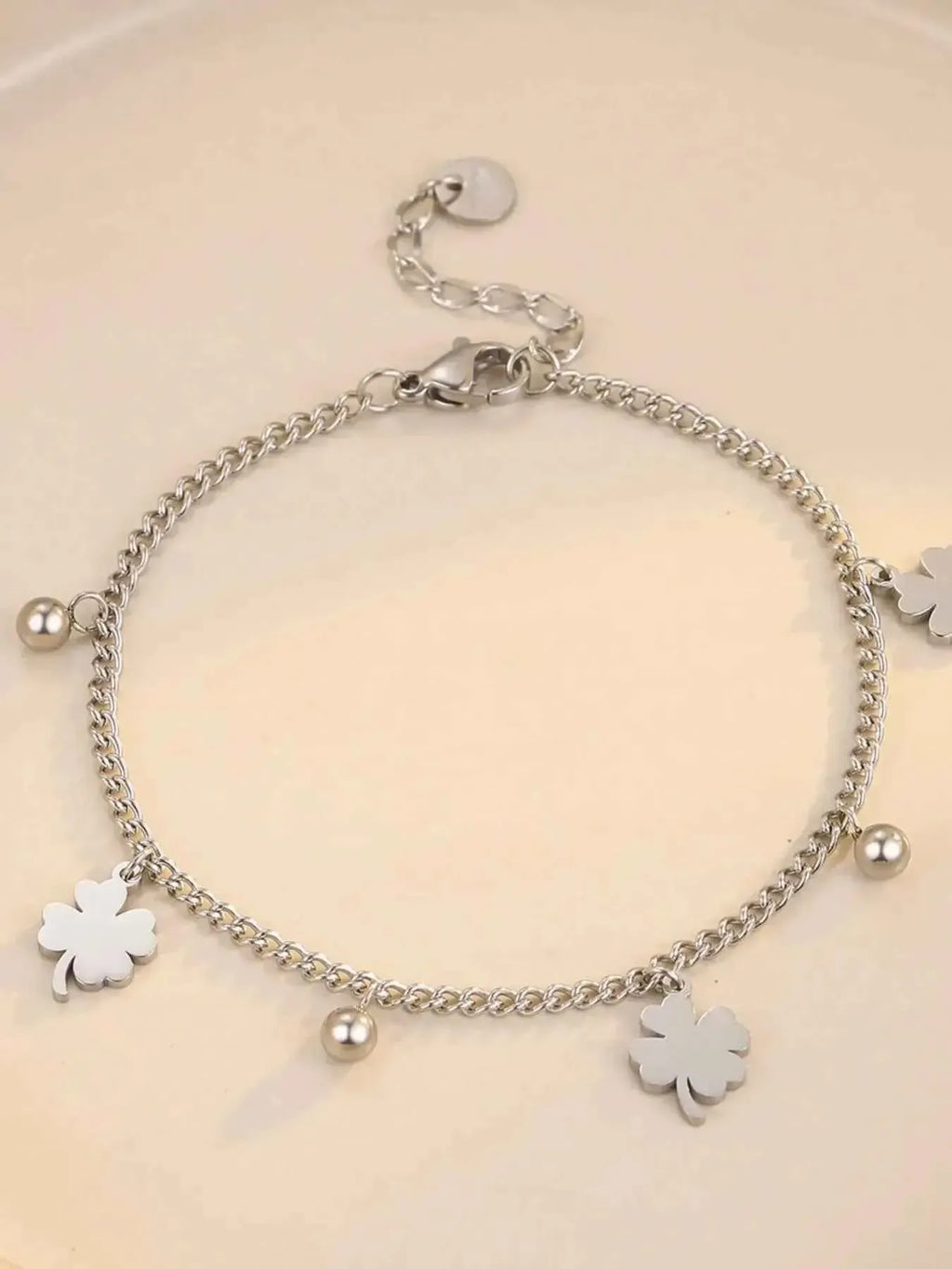 Gold Four‑Leaf Clover Bracelet