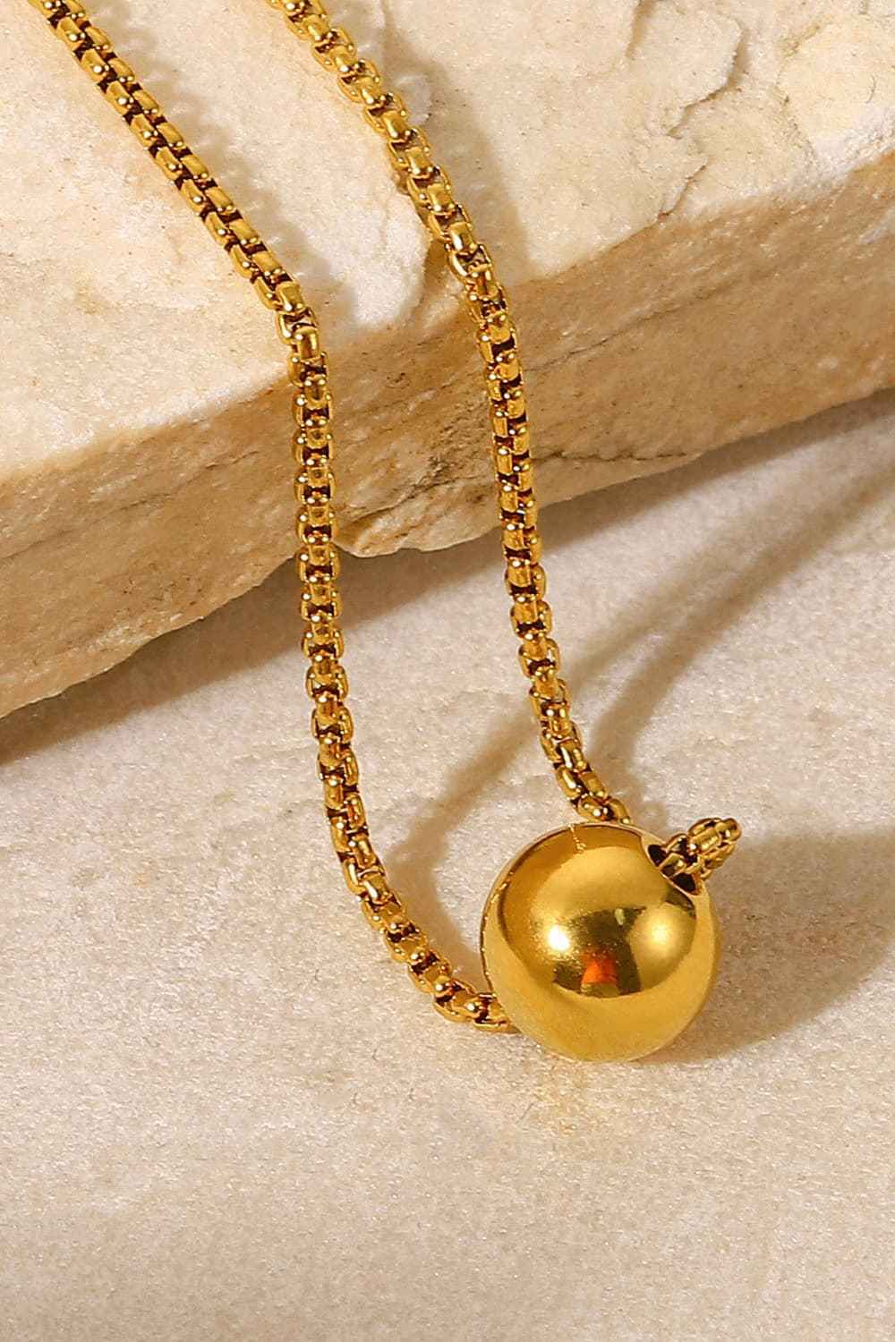 Elegant Round Gold Plated Necklace