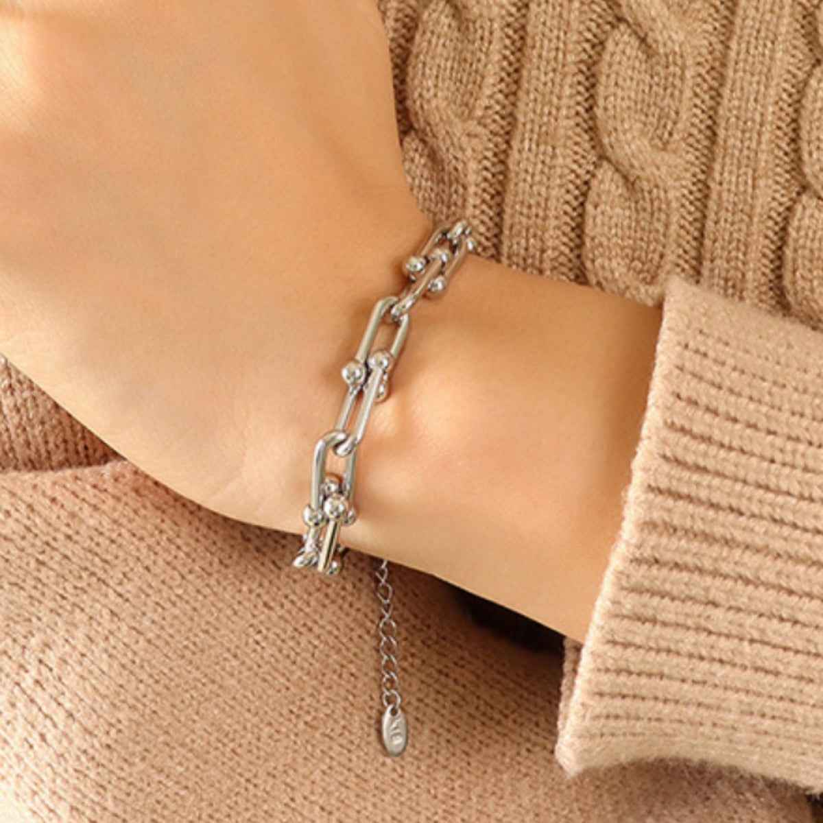 Bold Titanium Link Wristband