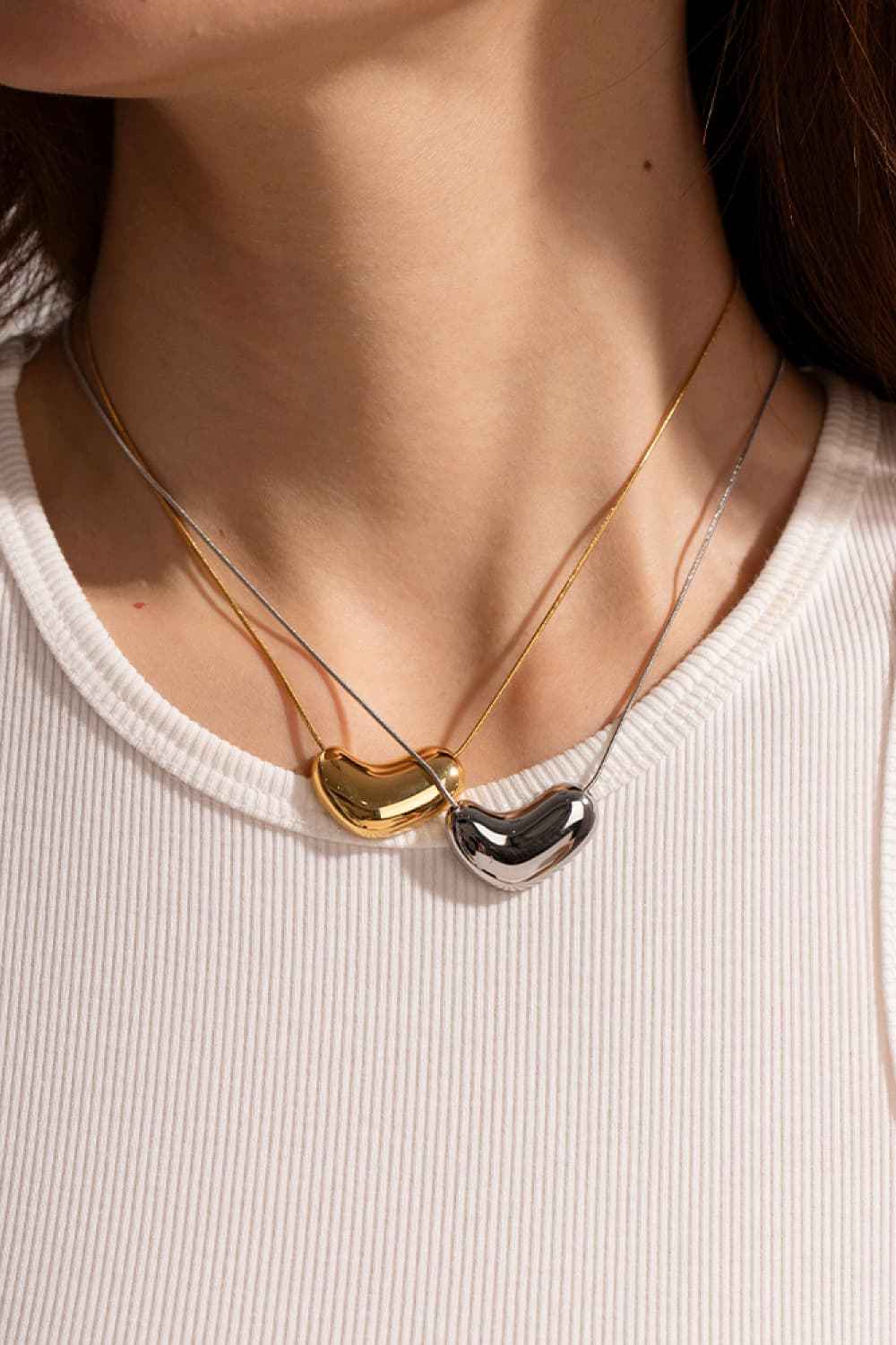 18K Gold-Plated Heart Necklace