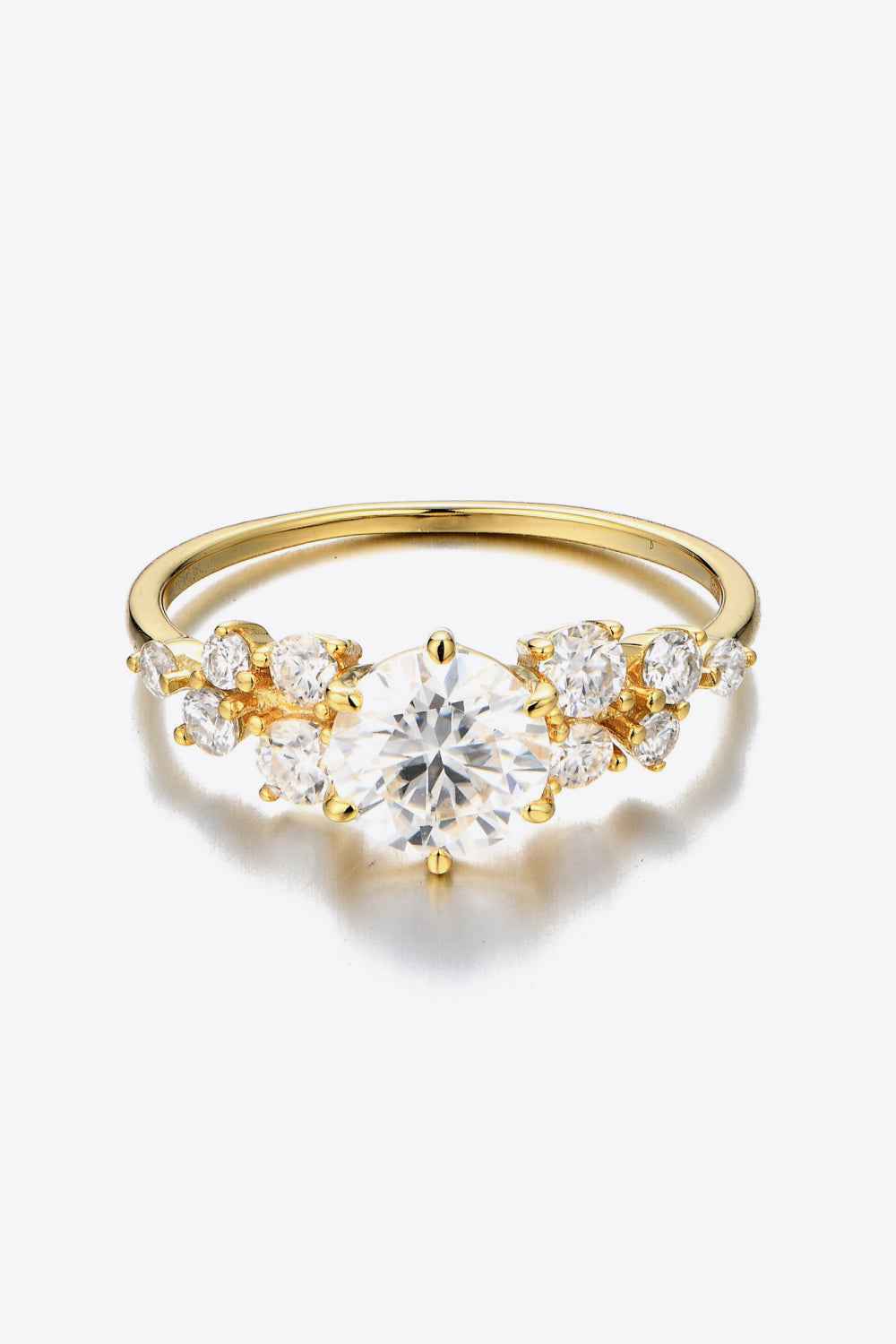 Elegant 925 Silver Moissanite Ring