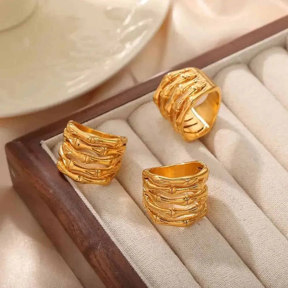 Modern Wrap Ring – Multi-Layer Titanium Design