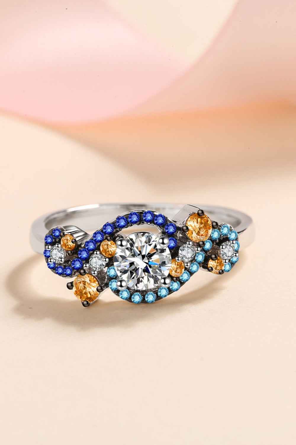 Bold Moissanite Dual-Tone Band