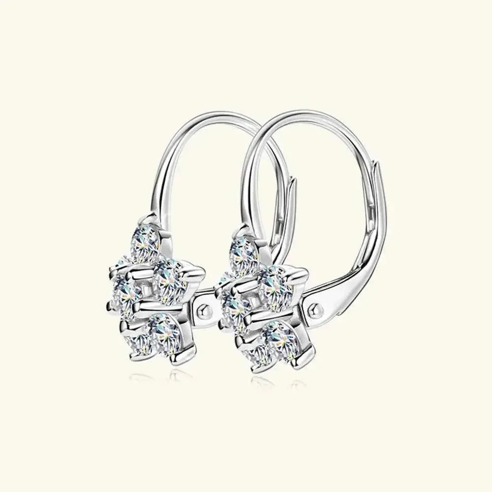 1.2 Carat Sparkling Floral Hoops