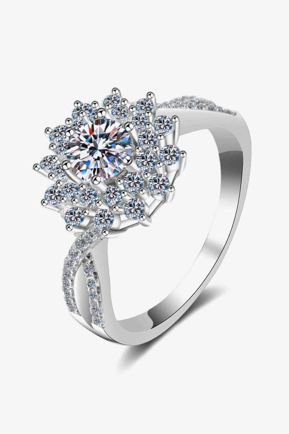Luxury Moissanite Split Shank Jewelry