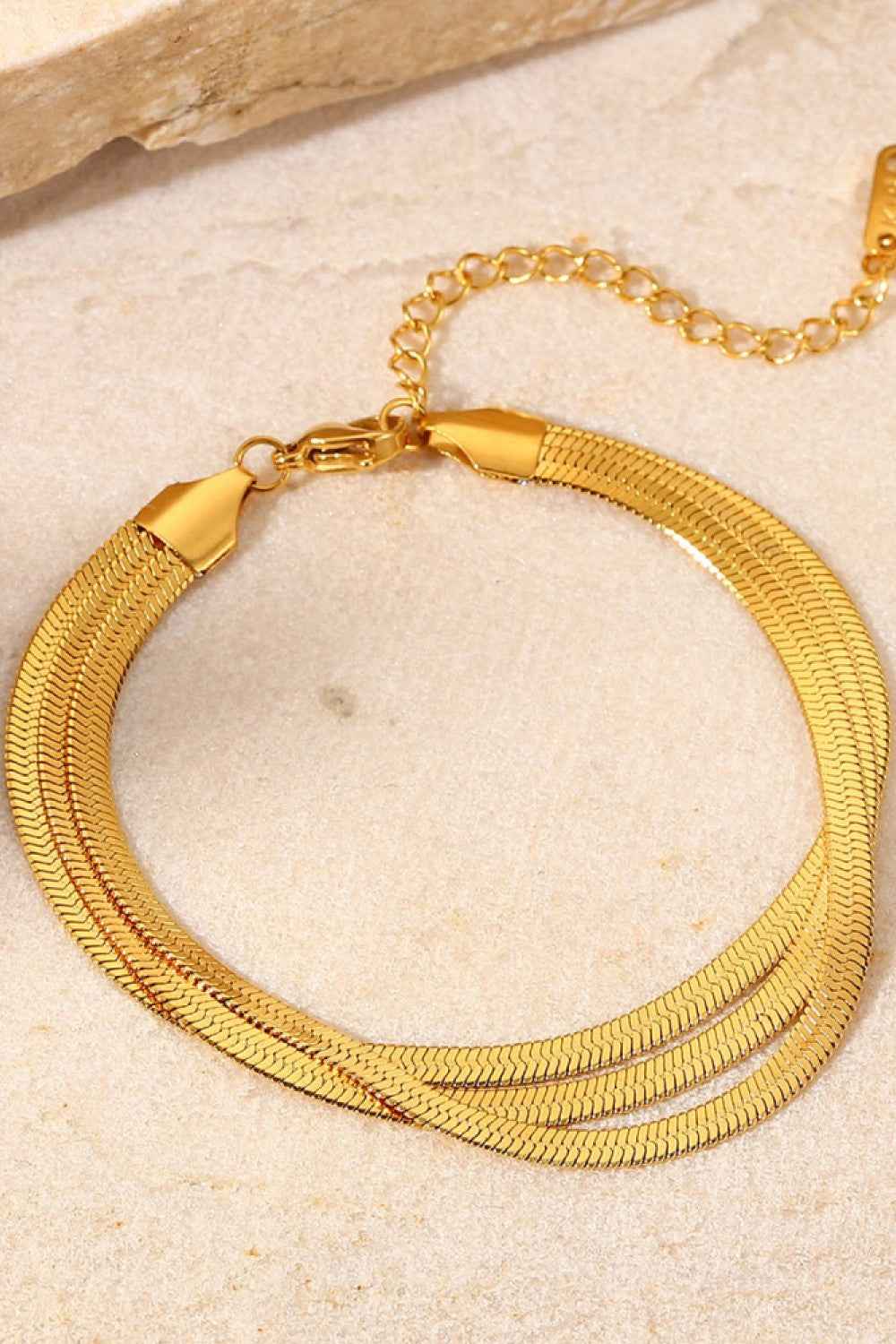 Sleek 3‑Strand Snake Bracelet