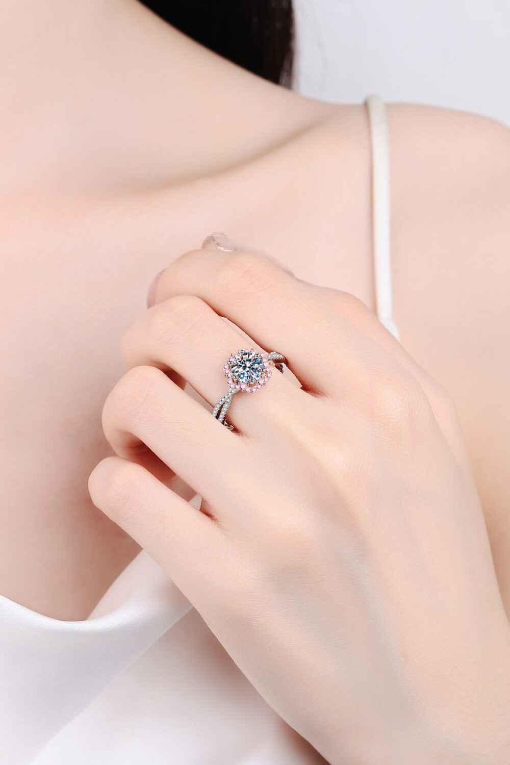 Romantic Flower-Shaped Statement Ring