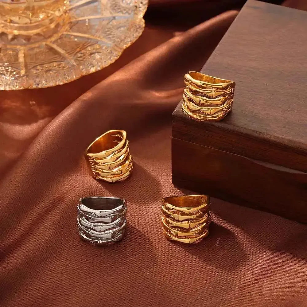 Modern Wrap Ring – Multi-Layer Titanium Design