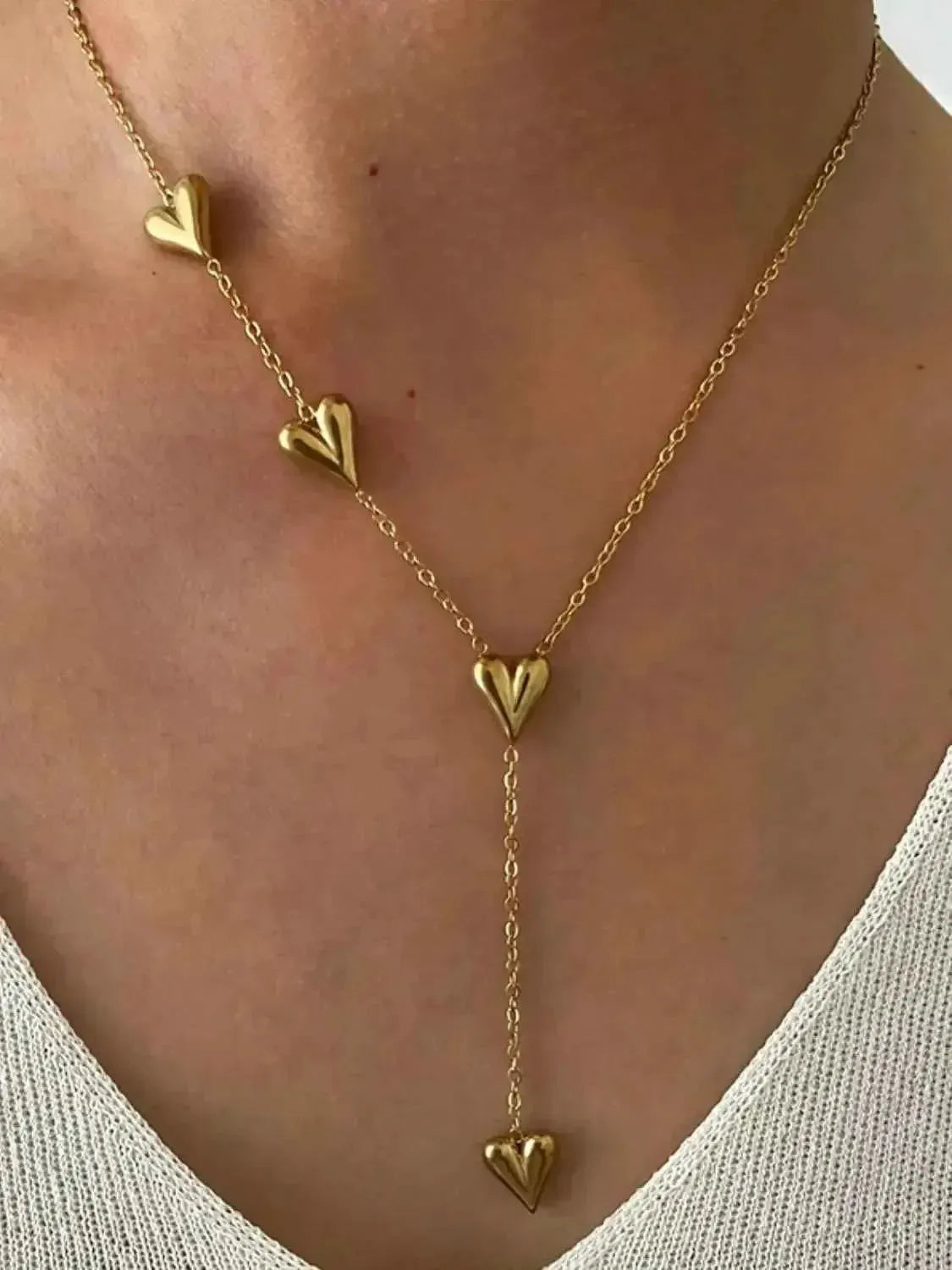 Romantic Heart Y‑Necklace