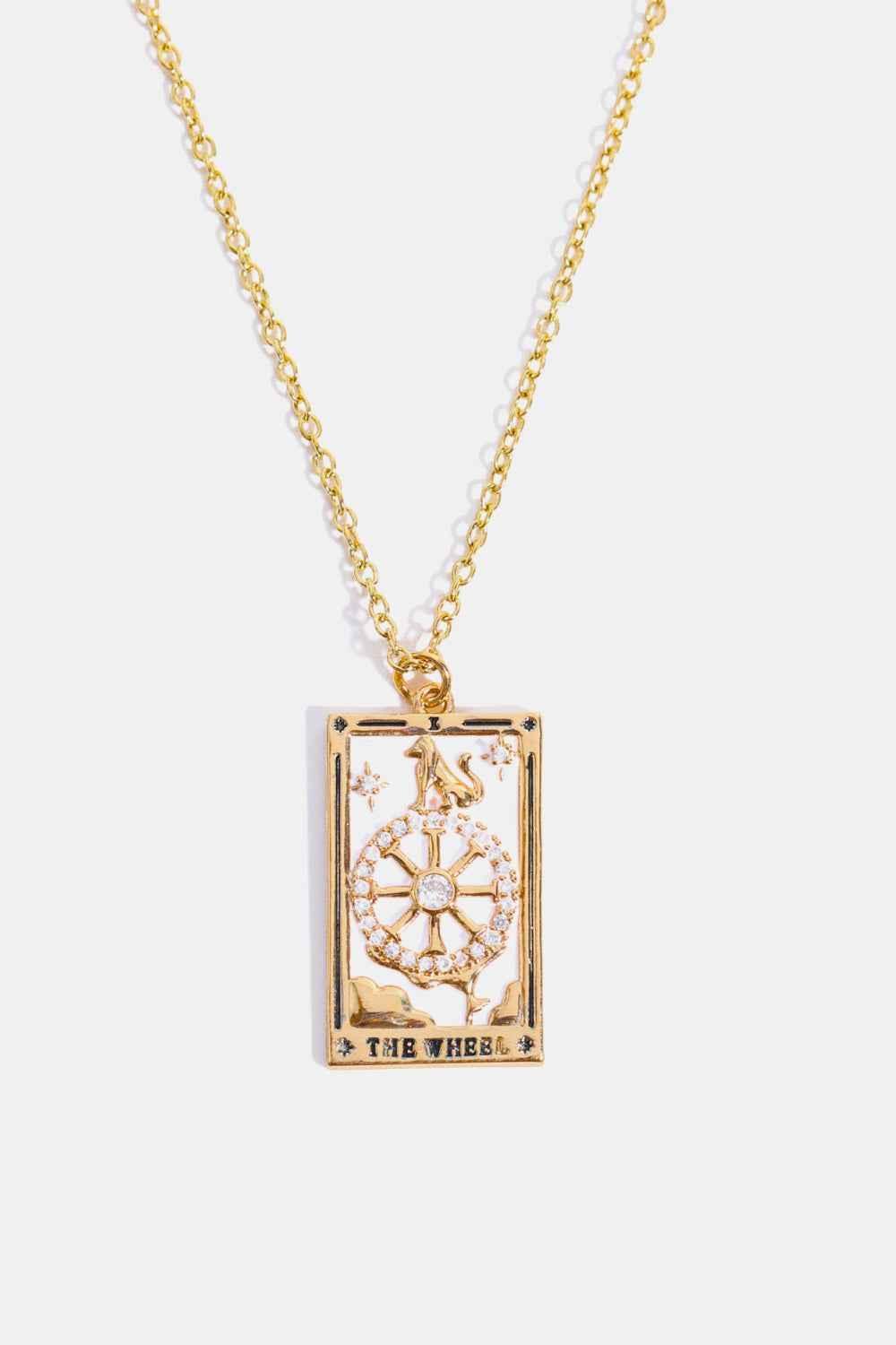 Tarot Card Pendant Stainless Necklace
