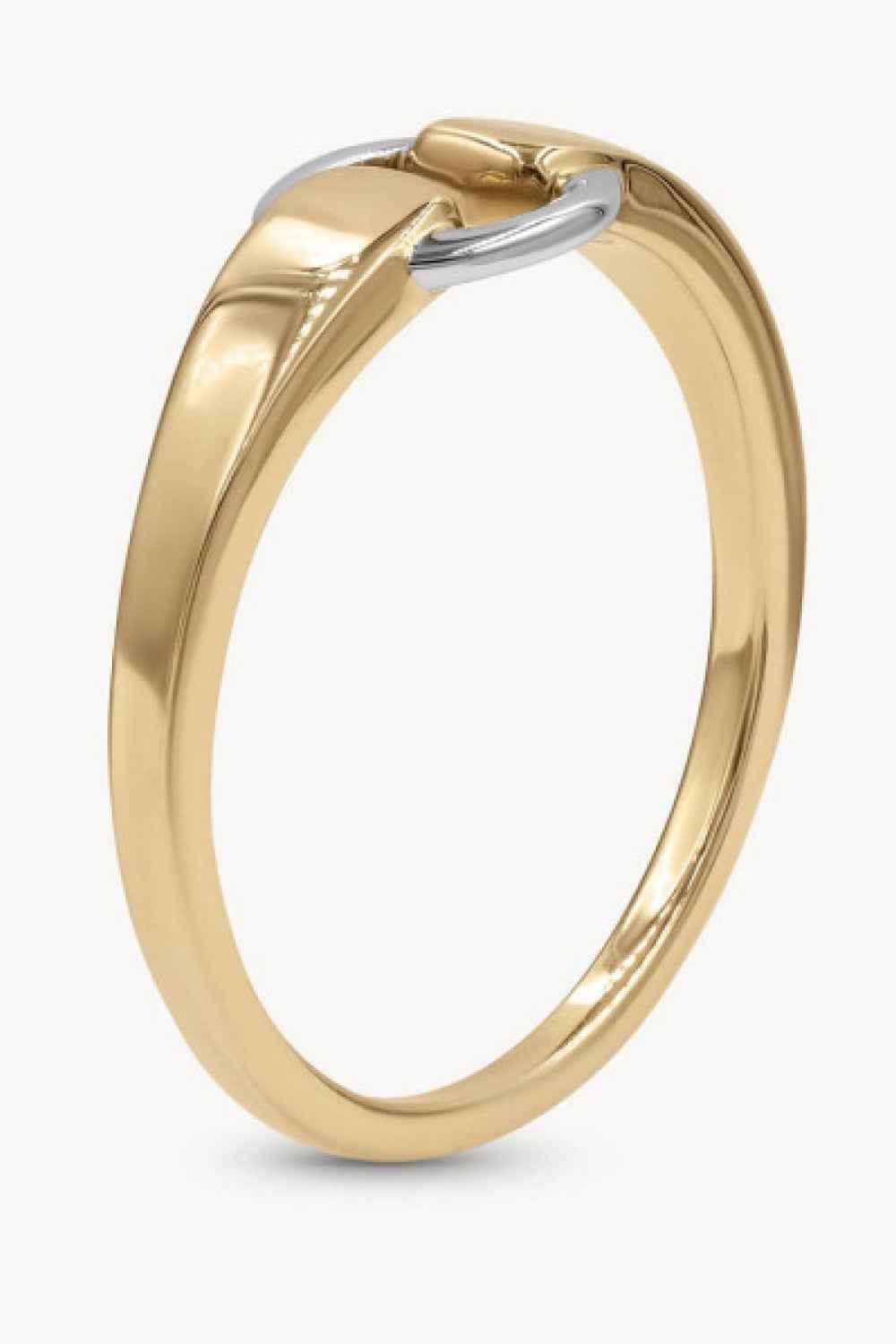 Contrast Band Ring – Sterling Silver Style