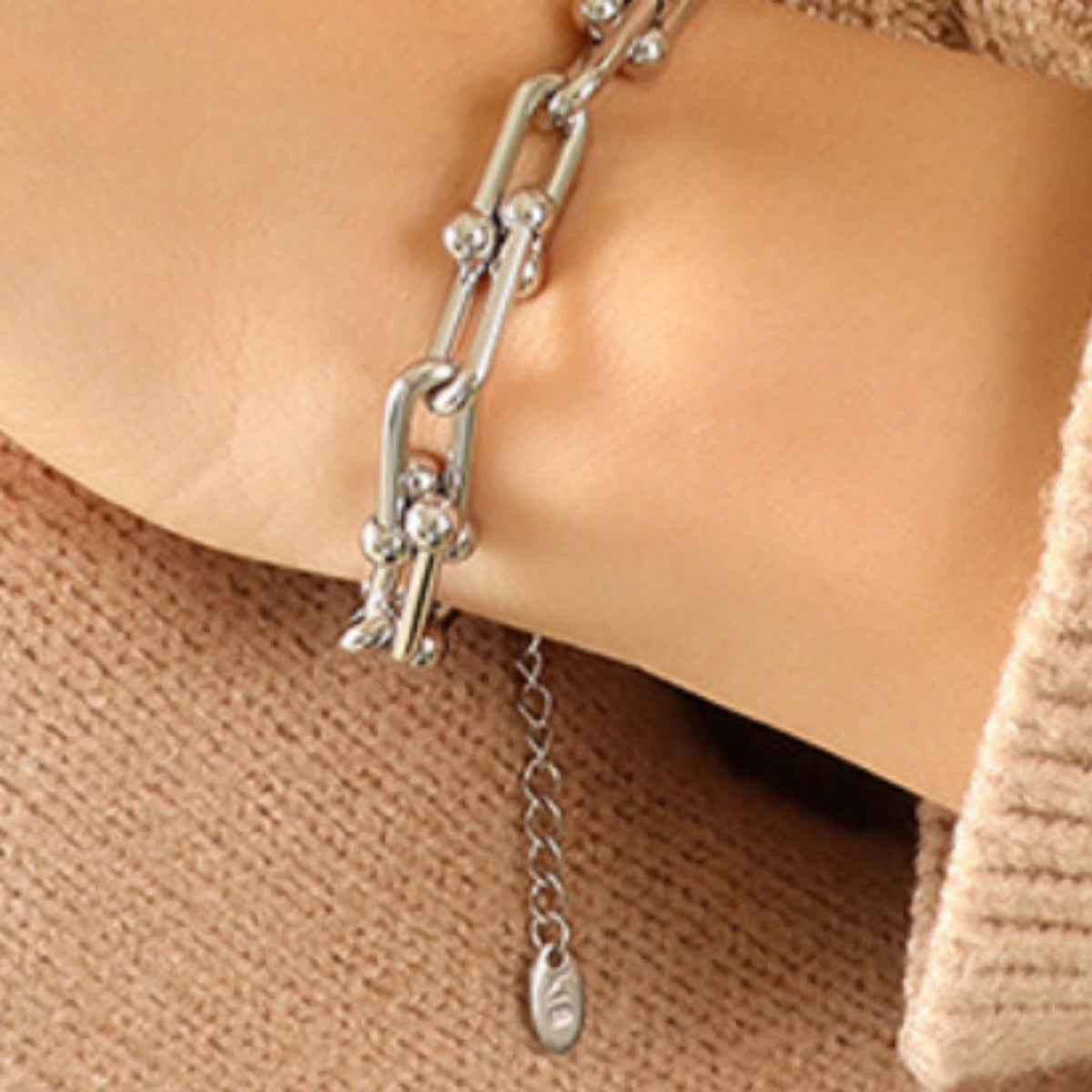Bold Titanium Link Wristband