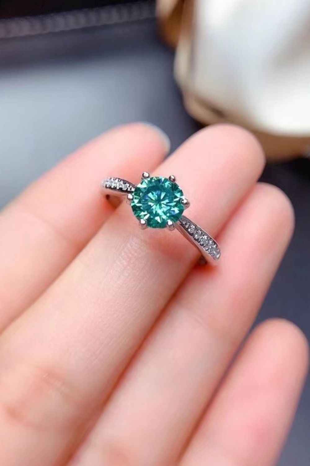All For You 2 Carat Moissanite Engagement Ring
