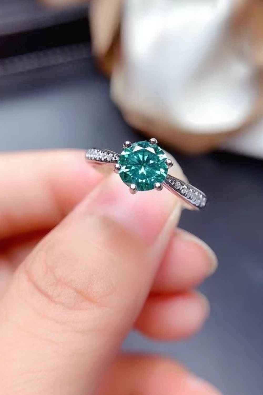 All For You 2 Carat Moissanite Engagement Ring
