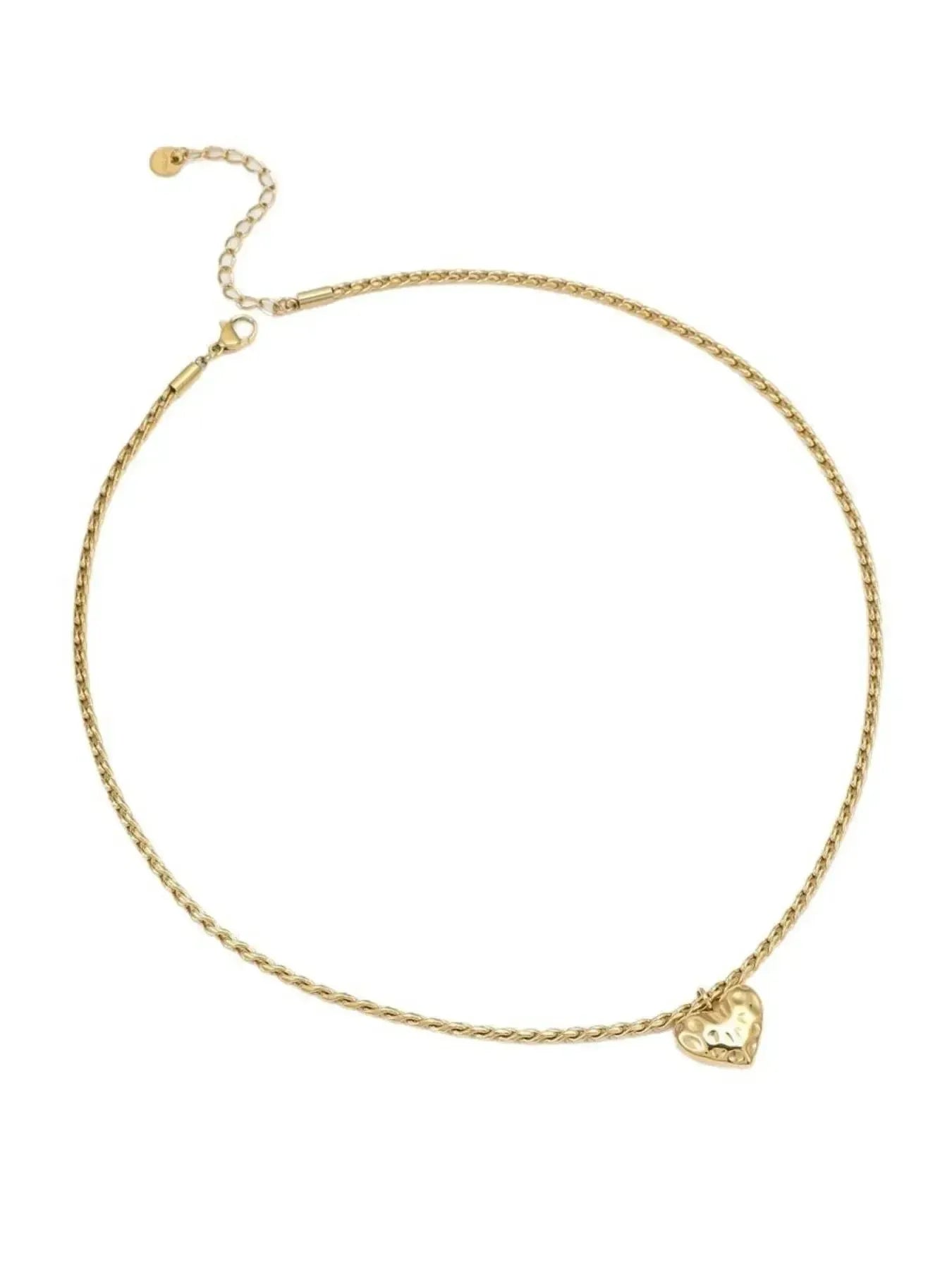 Pure Heart – 18K Gold-Plated Stainless Steel Necklace