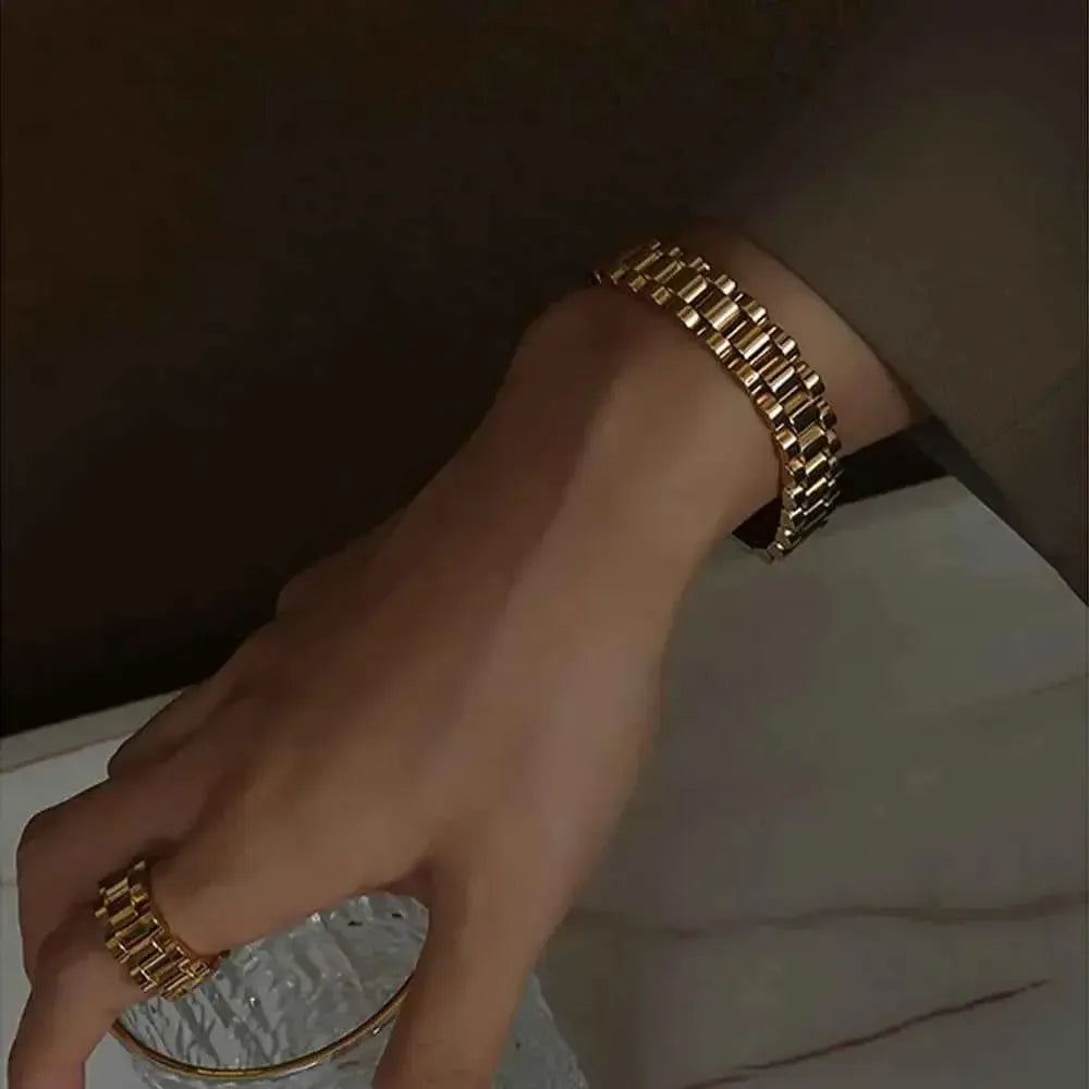 Durable Titanium Chain Bracelet