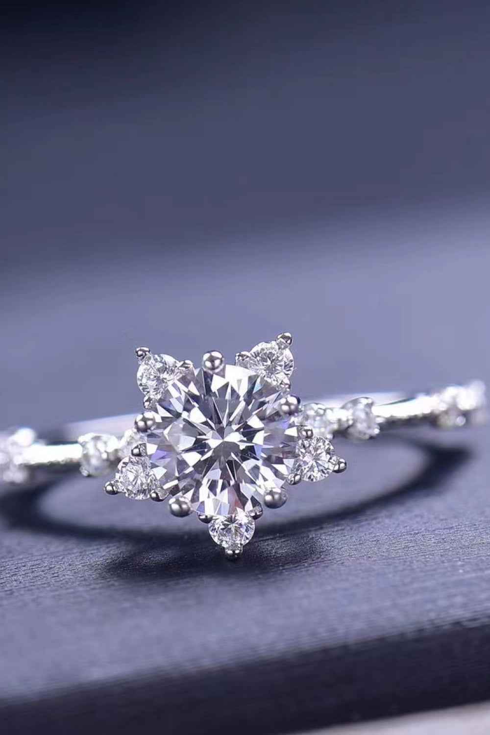 Elegant 6-Prong Moissanite Ring