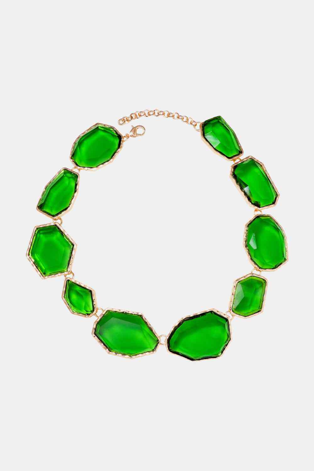 Geometric Resin Frame Necklace