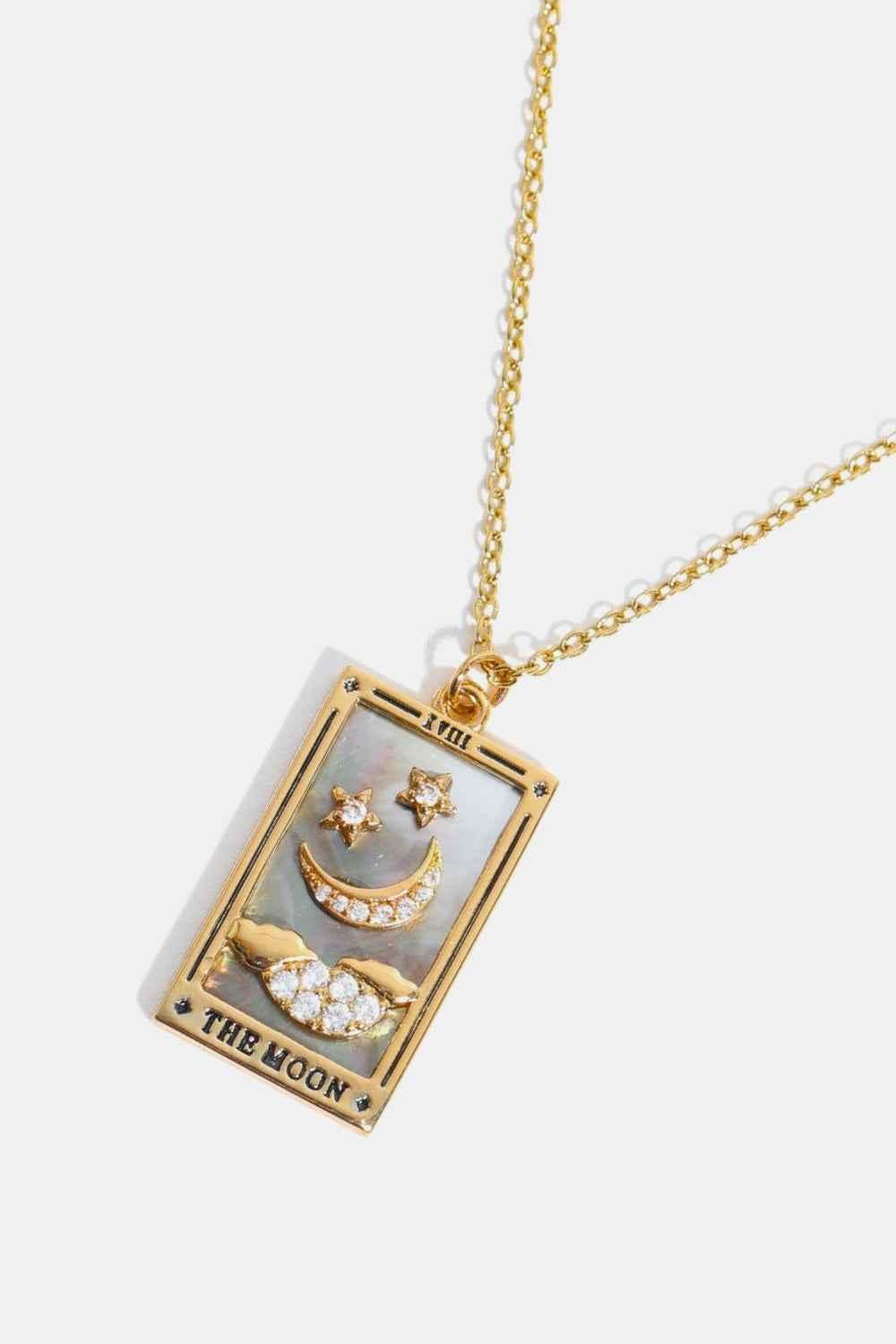 Tarot Card Pendant Stainless Necklace