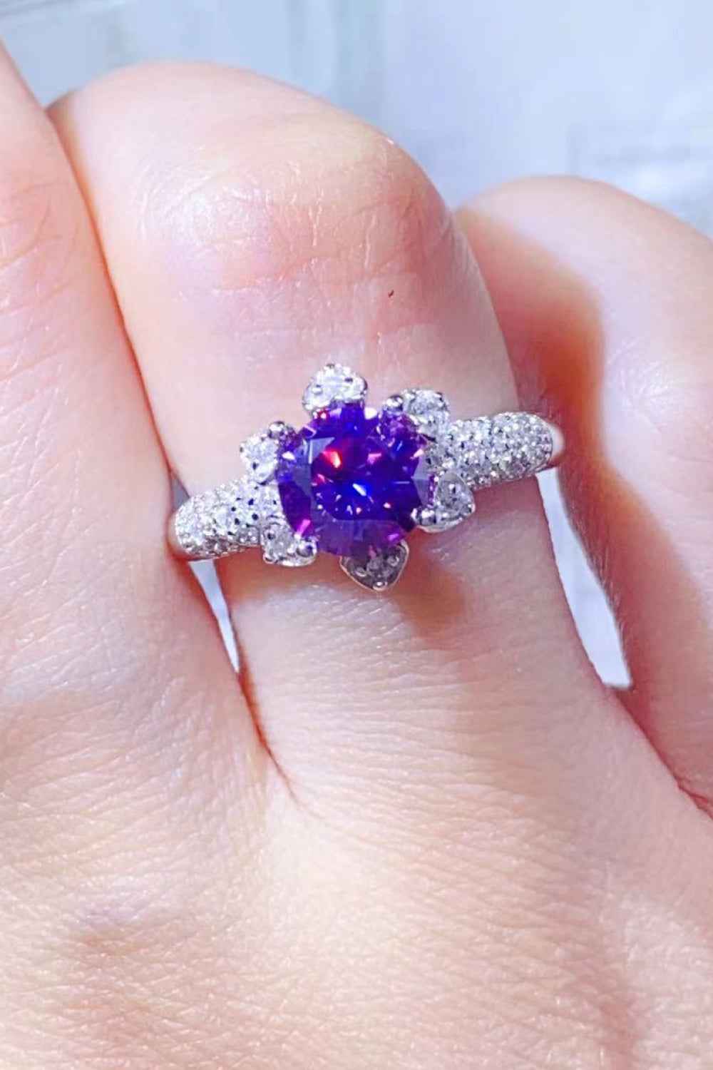 Luxury Sterling Silver Promise Ring