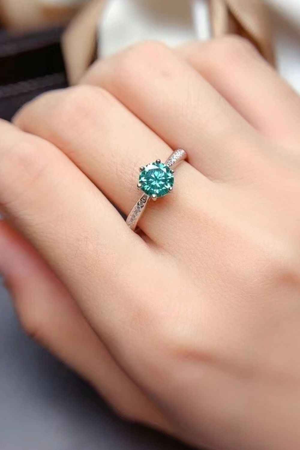 All For You 2 Carat Moissanite Engagement Ring