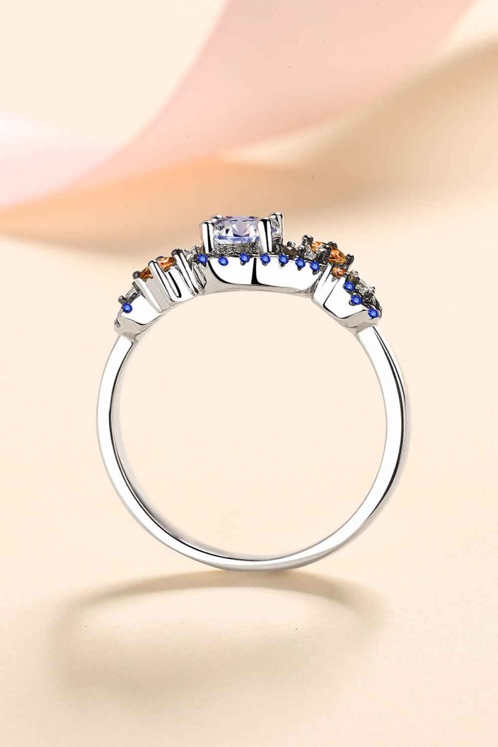 Bold Moissanite Dual-Tone Band